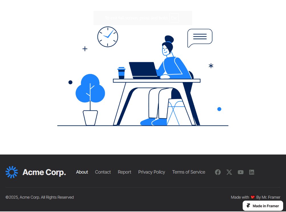 mrframerteam's tweet image. Built a fully‑responsive Framer Footer Section 9—desktop/tablet/mobile ready, customizable, white‑label delivered by Mr. Framer.
#NoCode_Development #MrFramer #Framer #WhiteLabel #ResponsiveDesi