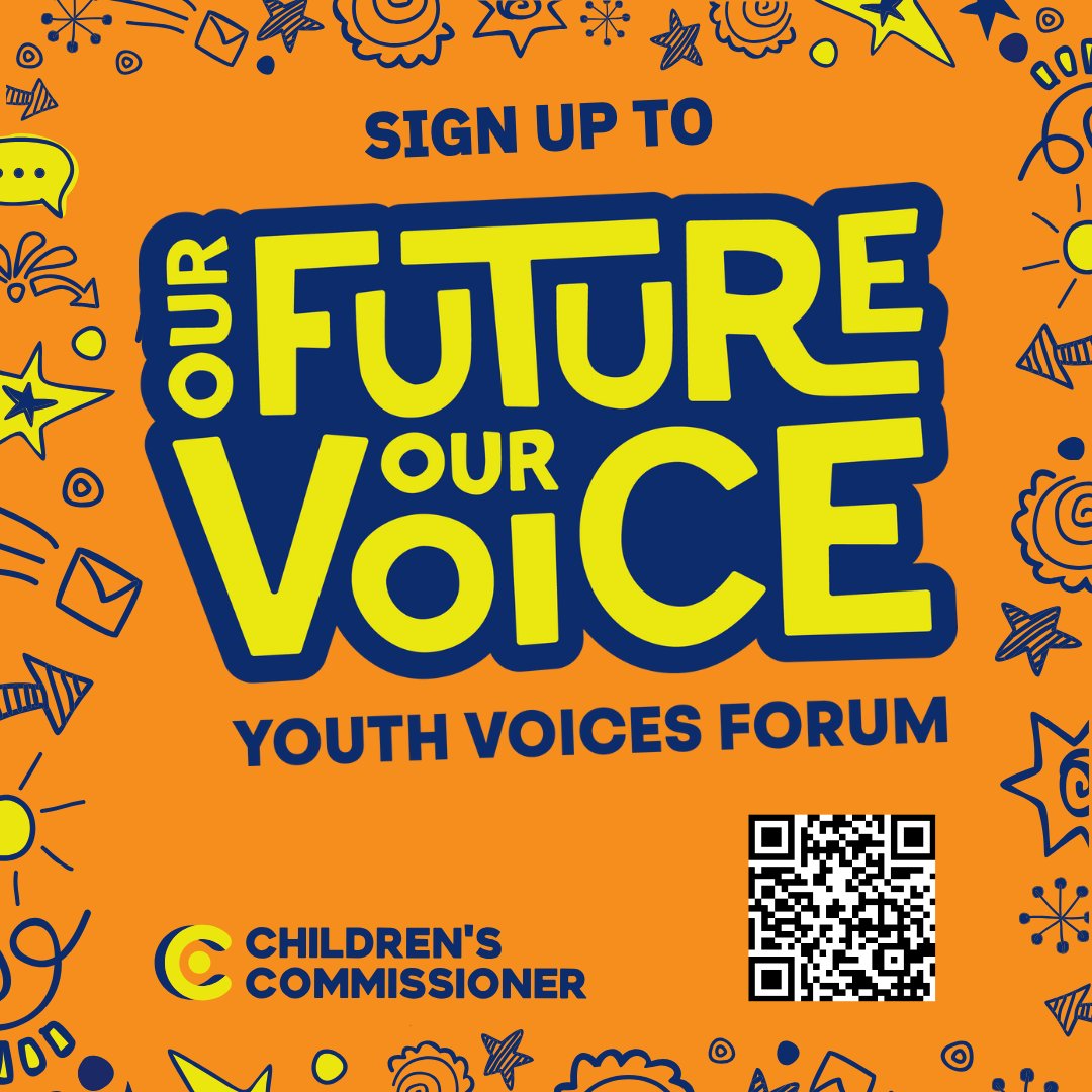 Children's Commissioner for England (@childrenscomm) on Twitter photo Today I'm launching my Youth Voices Forum to hear from more children across England, to share opportunities and give them the chance to share their views about the issues they care about to influence my work & shape the direction of government policy.👇
childrenscommissioner.gov.uk/news/childrens… Today I'm launching my Youth Voices Forum to hear from more children across England, to share opportunities and give them the chance to share their views about the issues they care about to influence my work & shape the direction of government policy.👇
childrenscommissioner.gov.uk/news/childrens…