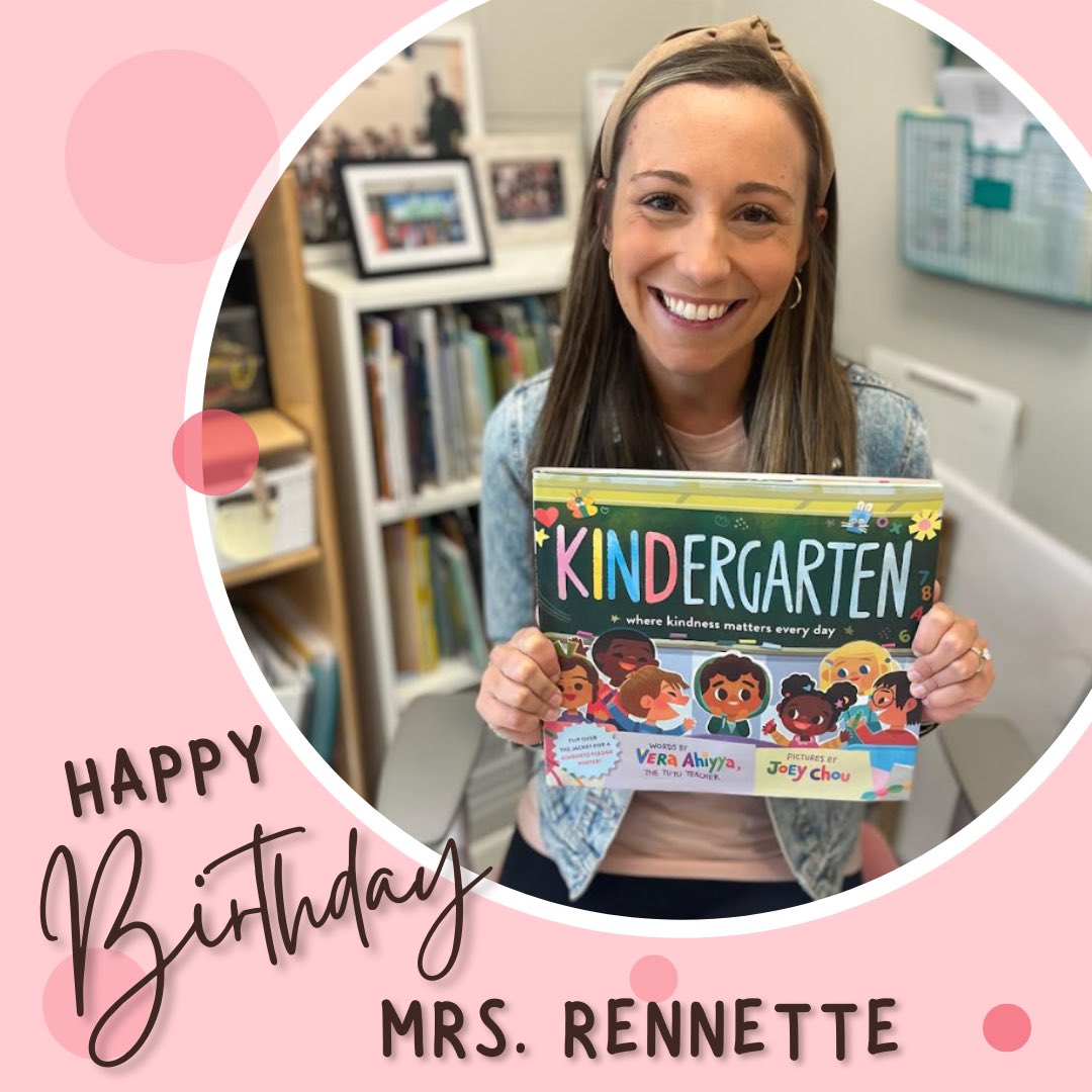 Happy Birthday to one of our amazing Kindergarten teachers - Mrs. Rennette! 🎉 Your kindness and joyful spirit make a lasting impact on every little heart you teach. We hope your day is as special as you are! 💕🖍️