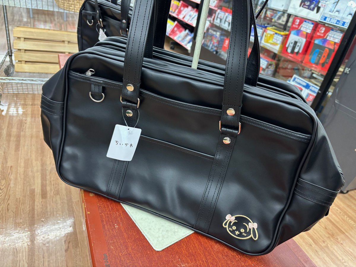 新品 ちいかわ モモンガ スクールバッグ ボストンバッグ 黒 【楽天市場