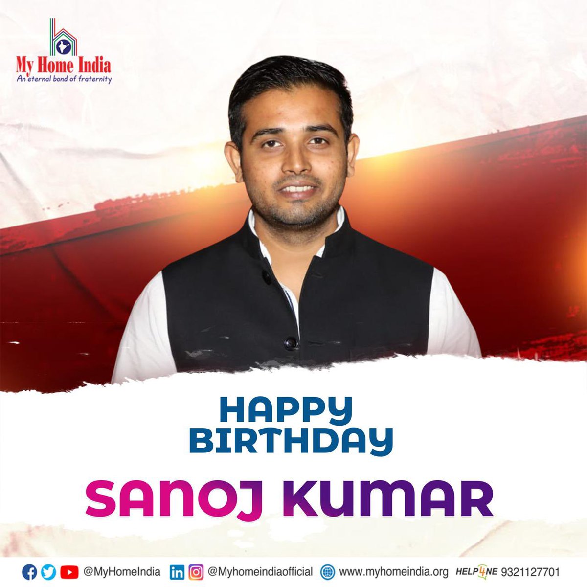 My Home India (@myhomeindia) on Twitter photo Warm birthday greetings to <a href="/sanojkr1991/">Sanoj Kumar</a> ji, National Incharge, Northeast Project.
Your dedication to public relations, social service & the welfare of the North East is inspiring. YouтАЩve touched thousands of lives.
Wishing you strength & good health ahead. ЁЯЩПЁЯОЙ Warm birthday greetings to <a href="/sanojkr1991/">Sanoj Kumar</a> ji, National Incharge, Northeast Project.
Your dedication to public relations, social service & the welfare of the North East is inspiring. YouтАЩve touched thousands of lives.
Wishing you strength & good health ahead. ЁЯЩПЁЯОЙ