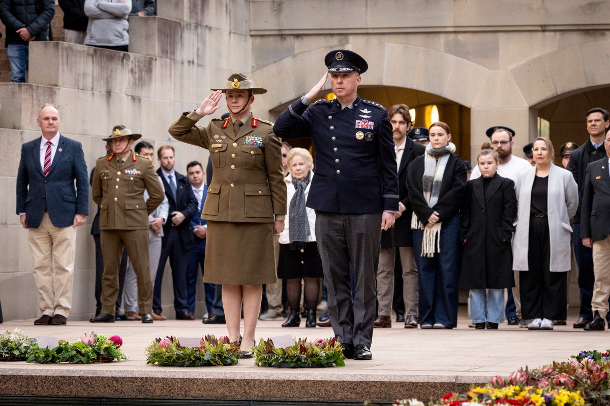 CJC_ADF's tweet image. Yesterday, I joined @US_SpaceCom Commander Gen Stephen N. Whiting at the Australian War Memorial Last Post Ceremony. We took this moment to reflect on the sacrifice of those who served before us and to honour their enduring legacy. #YourADF