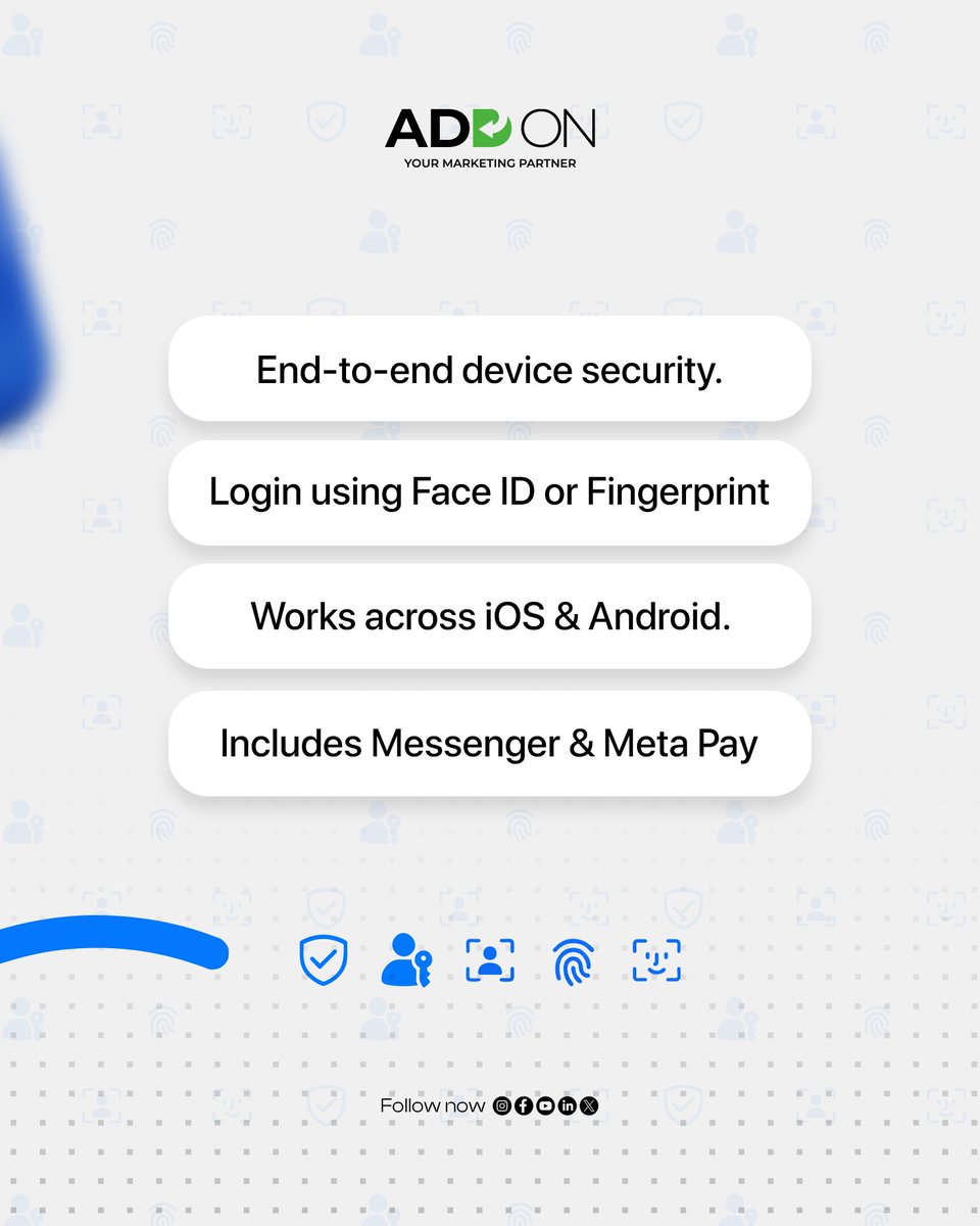 Addon_Marketing's tweet photo. Meta dropped a game-changer: Passkeys.
No more passwords to remember, no more phishing risks.
👉Just Face ID, fingerprint, or PIN login.
This is the future of login.
At Addon Marketing, we bring smart tech to help your business grow.
#Passkeys #Meta #SmartTech #AddonMarketing https://t.co/q1ChkyczOp