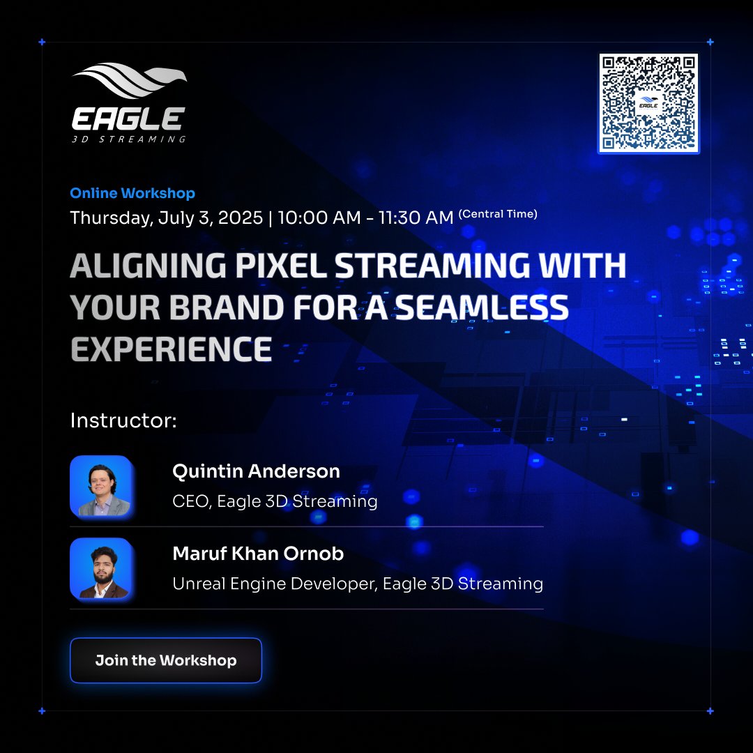e3ds_pxs's tweet image. #UnrealEngine pixel stream, great. But is it on your website, 100% your brand? Or a distraction? Get control via iframe. Workshop July 3rd: linkly.link/29juc
#PixelStreaming #WebIntegration #BrandControl