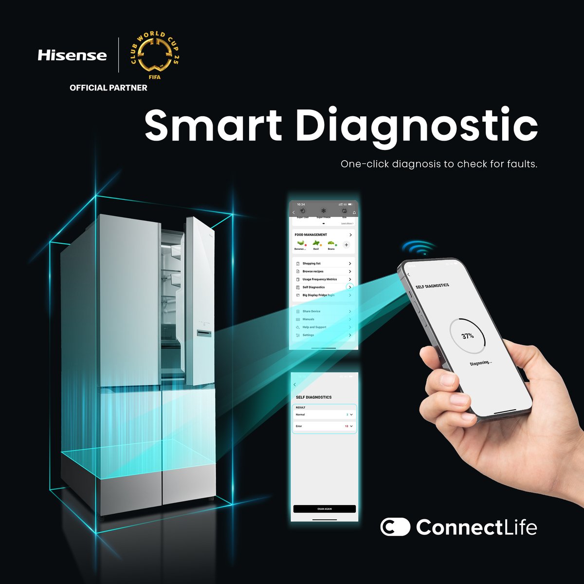 HisenseMalaysia's tweet image. Make your kitchen smarter with Hisense&apos;s ConnectLife!💡

Manage groceries &amp;amp; keep your fridge in top shape — all at your fingertips. Enjoy a connected, efficient &amp;amp; convenient lifestyle.

Welcome to future of smart living✨

#HisenseMalaysia #ConnectLife #SmartFridge #OwnTheMoment