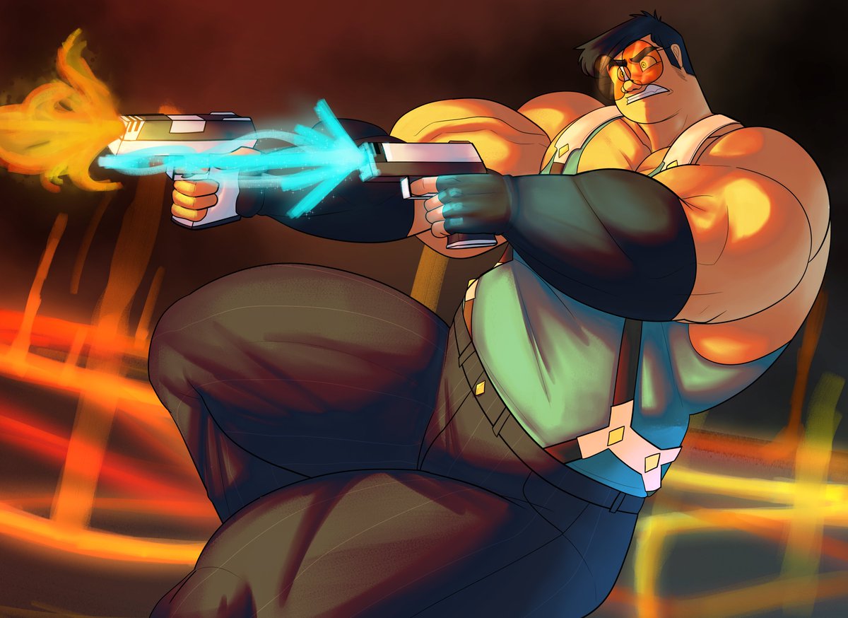 Testing out clip studio paint after having it for 4 years and only just recently been using it.

But stance switch into dual pistol time :3