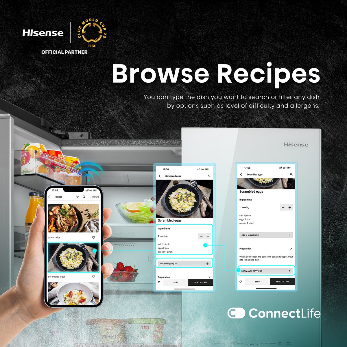 HisenseMalaysia's tweet image. Make your kitchen smarter with Hisense&apos;s ConnectLife!💡

Manage groceries &amp;amp; keep your fridge in top shape — all at your fingertips. Enjoy a connected, efficient &amp;amp; convenient lifestyle.

Welcome to future of smart living✨

#HisenseMalaysia #ConnectLife #SmartFridge #OwnTheMoment