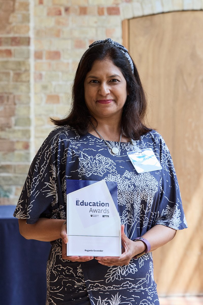 UCL_HNAC's tweet image. 📣 Shoutout Saturday
@ucl Education Award winners were announced and @UCL_HNAC @uclh are delighted @GovenderRoganie was recipient of a student choice award in the category "Exceptional Feedback"
The Students’ Union received 1,120 nominations recognising 556 members of staff.