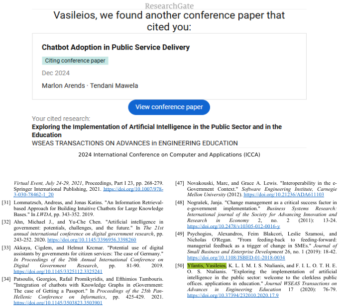 Thanks to the researchers from SOUTH AFRICA for mentioning our work about #ArtificialIntelligence: ieeexplore.ieee.org/document/10927…

Read our work here: wseas.com/journals/educa…

#AI #MachineLearning