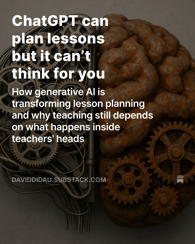 NEW - why intellectuial preparation is more important than lesson planning 
Link in reply