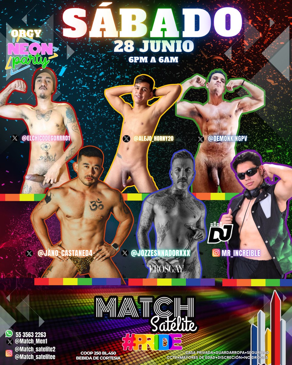 MatchSatélite🏳️🌈 (@match_men1) on Twitter photo 🎉PRIDE 2025
🌀NEÓN ORGY PARTY
🚦Fiesta semaforo
🏳️🌈SÁBADO 28 JUNIO
🕧6pm a 6am
🍺Bebida de Cortesía
⭐️⭐️Invitados VIP ⭐️⭐️
Guadalajara
🍆 <a href="/DemonKingPV/">Demonio Rey 😈</a>
Venezuela
🍆 <a href="/Alejo_Horny20/">Alejandrooo</a>
CDMX
🍆 <a href="/ElChicoDeGorro1/">El chico de gorro 🔥</a>
Aguasclaientes
🍑 <a href="/jozzesnnadorxxx/">JozzeSoñador</a>
PUEBLA
🍑 🎉PRIDE 2025
🌀NEÓN ORGY PARTY
🚦Fiesta semaforo
🏳️🌈SÁBADO 28 JUNIO
🕧6pm a 6am
🍺Bebida de Cortesía
⭐️⭐️Invitados VIP ⭐️⭐️
Guadalajara
🍆 <a href="/DemonKingPV/">Demonio Rey 😈</a>
Venezuela
🍆 <a href="/Alejo_Horny20/">Alejandrooo</a>
CDMX
🍆 <a href="/ElChicoDeGorro1/">El chico de gorro 🔥</a>
Aguasclaientes
🍑 <a href="/jozzesnnadorxxx/">JozzeSoñador</a>
PUEBLA
🍑