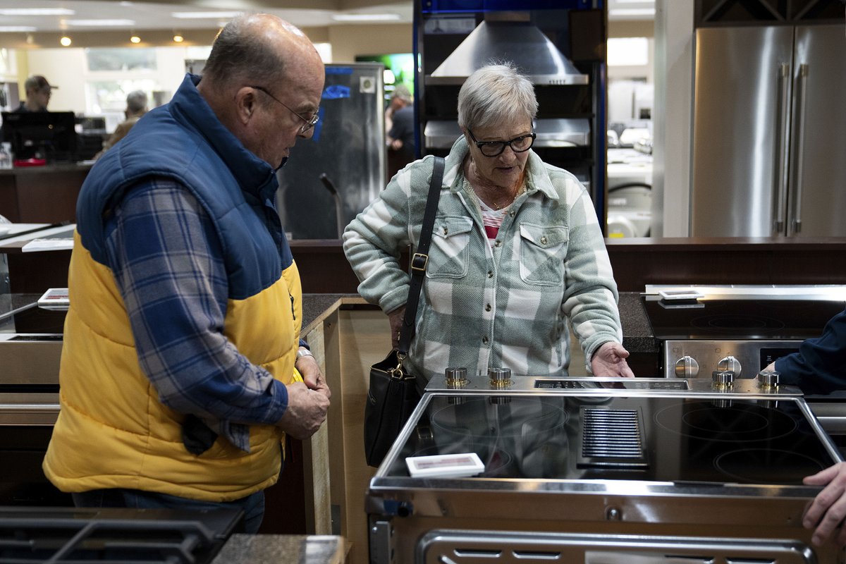 The #US 50% #tariff on a range of home appliances made of steel and aluminum went into effect on Monday. The tariffs apply to eight types of home appliances deemed to be steel derivative products, including refrigerators, washing machines, dryers, dishwashers and more.