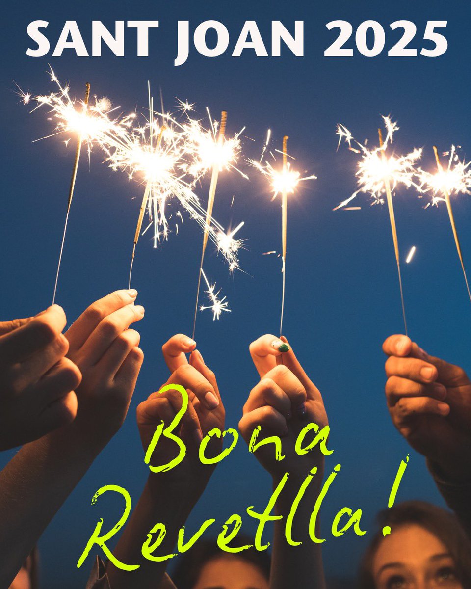 epiasabadell's tweet photo. ✨🔥 Bona revetlla de Sant Joan! 🔥✨
Que la nit més màgica de l’any estigui plena de llum, alegria i bons desitjos.
Gaudiu de les fogueres, els petards, la coca i, sobretot, de la companyia!
💫 Que els mals es cremin i els somnis s’encenguin! 💫
#SantJoan2025 #ESCOLAPIASABADELL https://t.co/Aiovsw7uE4