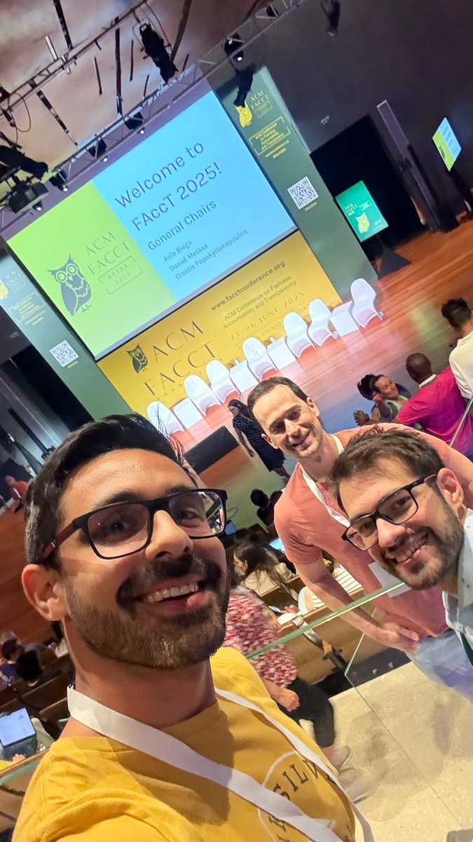 Enzo Ferrante (@enzoferrante) on Twitter photo Just arrived at <a href="/FAccTConference/">ACM FAccT</a> in Athens!
<a href="/EstClaucich/">Estanislao Claucich</a> will be presenting our work on fairness of deep ensembles at 10h45 in the “Fairness metrics and tech approaches” track.
Paper —> facctconference.org/static/docs/fa…
Cc: <a href="/sarahookr/">Sara Hooker</a> <a href="/d1001/">Diego Milone</a> <a href="/RSEcheveste/">Rodrigo Echeveste</a> <a href="/liaa_icc/">Laboratorio de Inteligencia Artificial Aplicada</a> <a href="/icc_uba_conicet/">ICC</a> Just arrived at <a href="/FAccTConference/">ACM FAccT</a> in Athens!
<a href="/EstClaucich/">Estanislao Claucich</a> will be presenting our work on fairness of deep ensembles at 10h45 in the “Fairness metrics and tech approaches” track.
Paper —> facctconference.org/static/docs/fa…
Cc: <a href="/sarahookr/">Sara Hooker</a> <a href="/d1001/">Diego Milone</a> <a href="/RSEcheveste/">Rodrigo Echeveste</a> <a href="/liaa_icc/">Laboratorio de Inteligencia Artificial Aplicada</a> <a href="/icc_uba_conicet/">ICC</a>