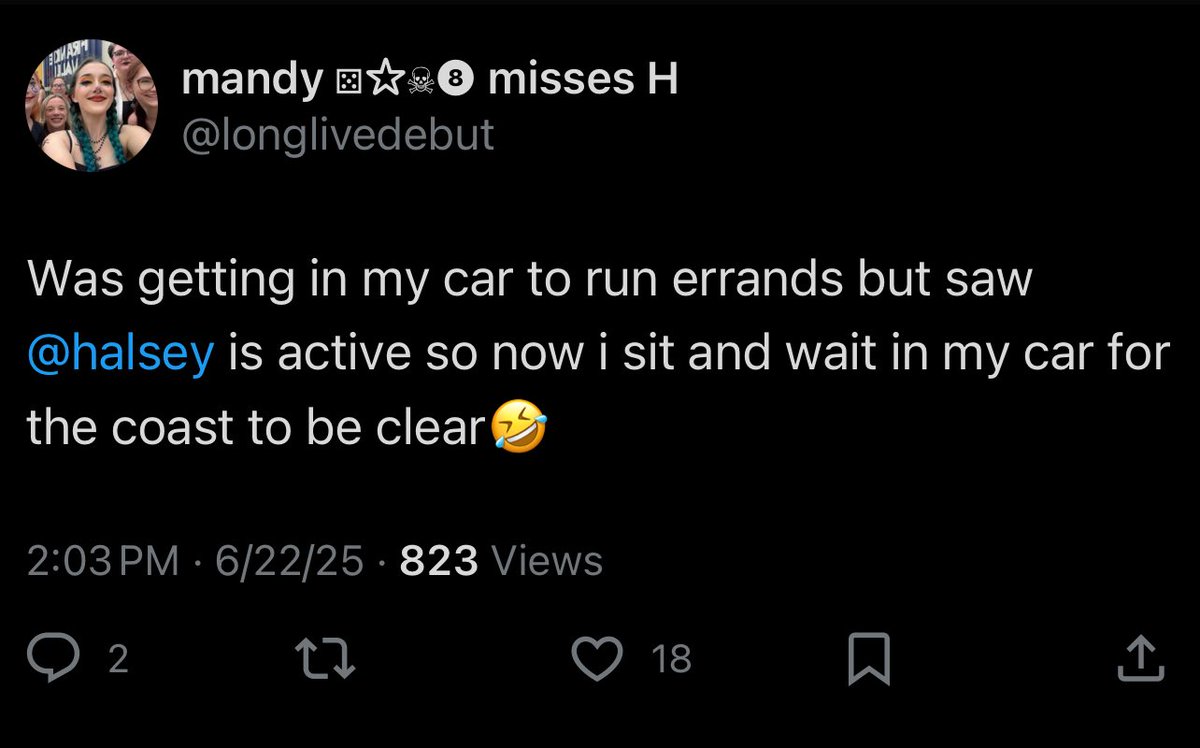 mandy ⚄☆☠︎➑ misses H tweet media