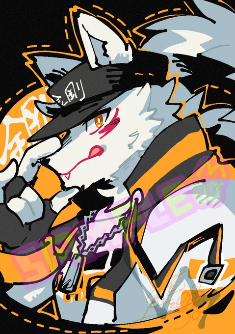 15分コミッションで描いたよその子を眺めているんだけど、やたらガウガウさせすぎている気がする