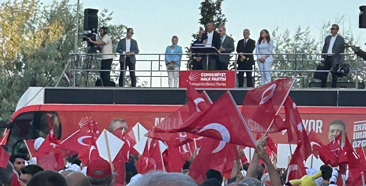 CHP GENEL BAŞKANI ÖZGÜR ÖZEL’İN TEKİRDAĞ MİTİNGİNDEYİZ.