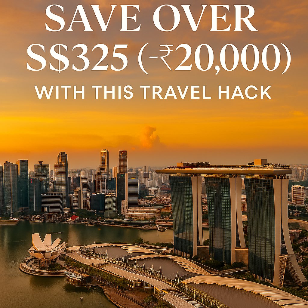 dhimantn's tweet photo. We spoke about the Mastercard x Singapore offer in our latest episode of @greatindianmile I assumed most people knew about it. But the DMs say otherwise 👀. So here’s a quick thread on how to maximise this underrated offer, one I personally used 👇 #TravelHacks #Singapore #MBS https://t.co/xRdYERflwq