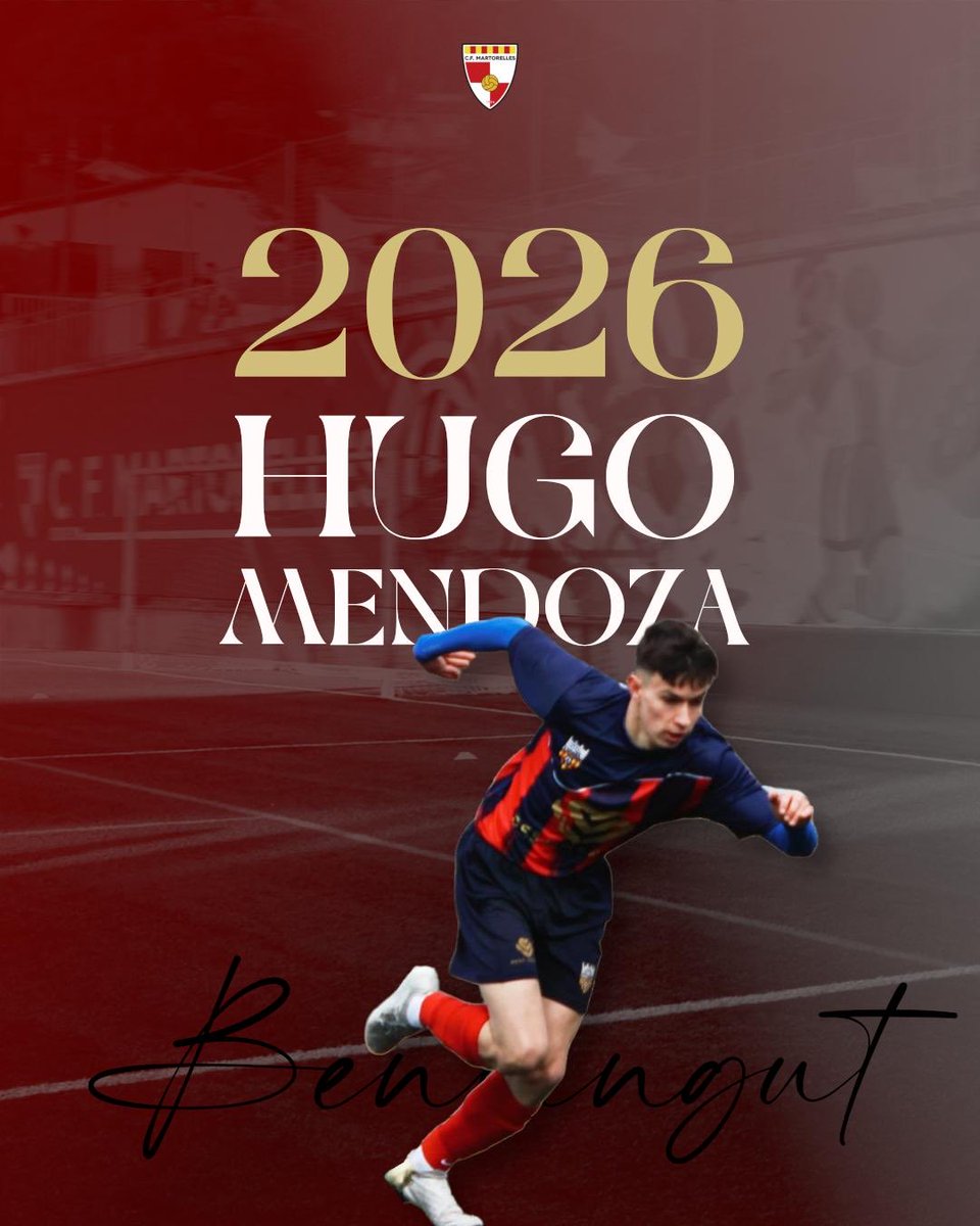CF Martorelles (@cfmartorelles) on Twitter photo ✍️  Hugo Mendoza nou jugador del Martorelles.
Jugador amb molt desequilibri, provinent de la Lourdes, Hugo jugarà la temporada vinent al municipal.
Sort i éxits ! 🔴⚪️ ✍️  Hugo Mendoza nou jugador del Martorelles.
Jugador amb molt desequilibri, provinent de la Lourdes, Hugo jugarà la temporada vinent al municipal.
Sort i éxits ! 🔴⚪️