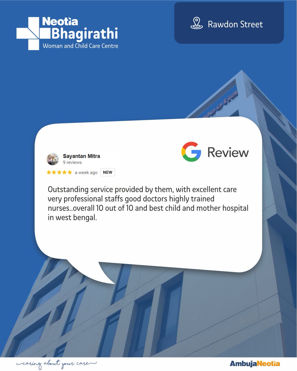 Thank you so much for your #feedback! We value your #opinion and thank you for choosing us as your #healthcare partner. Stay Healthy. Stay Safe. #testimonials #reviews #google #facebook #experience #health #healthy #caringaboutyourcare #ambujaneotia