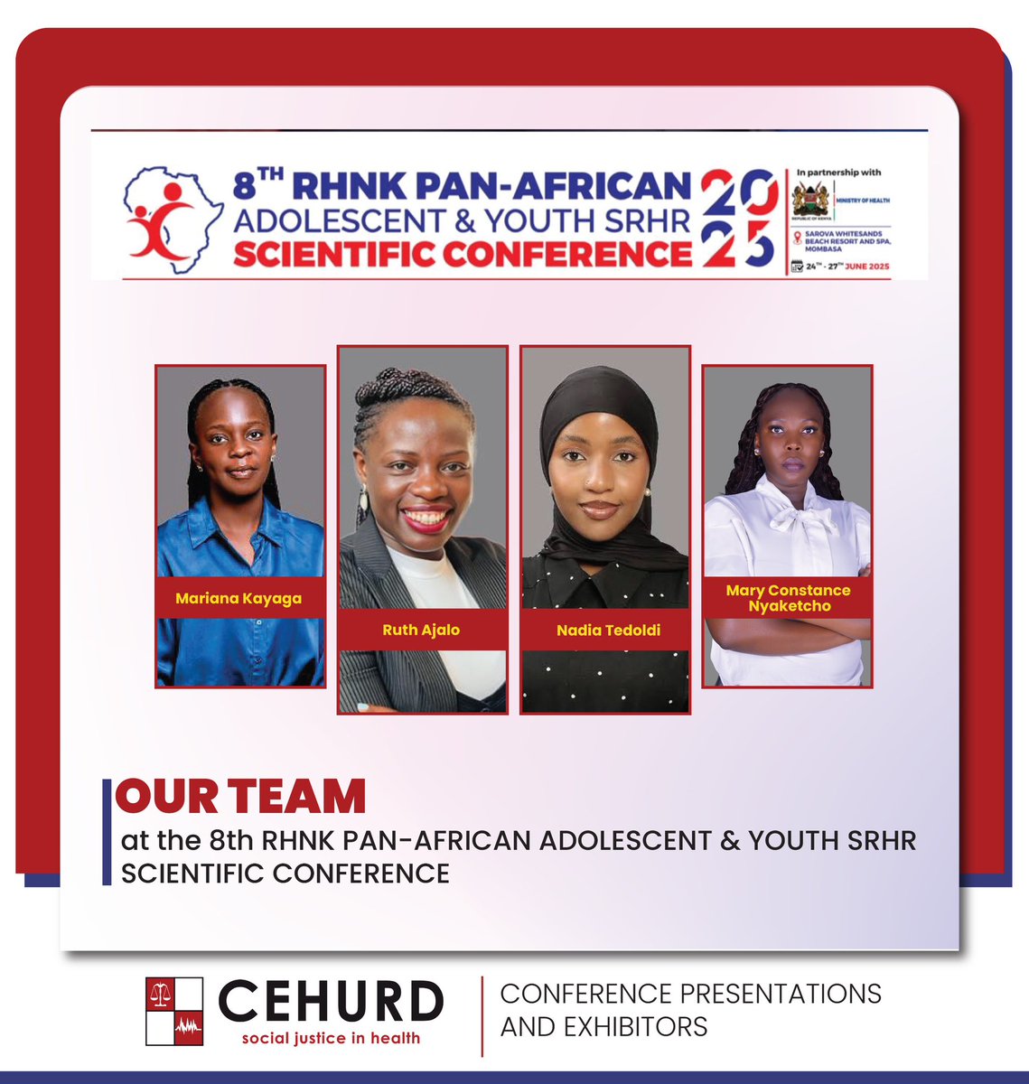 CEHURD Uganda (@cehurduganda) on Twitter photo We are proud to participate in the ๐ด๐๐ต ๐ฅ๐๐ฅ๐ก๐ ๐ฃ๐ฎ๐ป-๐๐ณ๐ฟ๐ถ๐ฐ๐ฎ๐ป ๐๐ฑ๐ผ๐น๐ฒ๐๐ฐ๐ฒ๐ป๐ ๐ฎ๐ป๐ฑ ๐ฌ๐ผ๐๐๐ต ๐ฆ๐ฒ๐
๐๐ฎ๐น ๐ฎ๐ป๐ฑ ๐ฅ๐ฒ๐ฝ๐ฟ๐ผ๐ฑ๐๐ฐ๐๐ถ๐๐ฒ ๐๐ฒ๐ฎ๐น๐๐ต ๐ฎ๐ป๐ฑ ๐ฅ๐ถ๐ด๐ต๐๐ (๐ฆ๐ฅ๐๐ฅ) ๐ฆ๐ฐ๐ถ๐ฒ๐ป๐๐ถ๐ณ๐ถ๐ฐ ๐๐ผ๐ป๐ณ๐ฒ๐ฟ๐ฒ๐ป๐ฐ๐ฒ, taking place from ๐ฎ๐ฐ๐๐ต ๐๐ผ We are proud to participate in the ๐ด๐๐ต ๐ฅ๐๐ฅ๐ก๐ ๐ฃ๐ฎ๐ป-๐๐ณ๐ฟ๐ถ๐ฐ๐ฎ๐ป ๐๐ฑ๐ผ๐น๐ฒ๐๐ฐ๐ฒ๐ป๐ ๐ฎ๐ป๐ฑ ๐ฌ๐ผ๐๐๐ต ๐ฆ๐ฒ๐
๐๐ฎ๐น ๐ฎ๐ป๐ฑ ๐ฅ๐ฒ๐ฝ๐ฟ๐ผ๐ฑ๐๐ฐ๐๐ถ๐๐ฒ ๐๐ฒ๐ฎ๐น๐๐ต ๐ฎ๐ป๐ฑ ๐ฅ๐ถ๐ด๐ต๐๐ (๐ฆ๐ฅ๐๐ฅ) ๐ฆ๐ฐ๐ถ๐ฒ๐ป๐๐ถ๐ณ๐ถ๐ฐ ๐๐ผ๐ป๐ณ๐ฒ๐ฟ๐ฒ๐ป๐ฐ๐ฒ, taking place from ๐ฎ๐ฐ๐๐ต ๐๐ผ