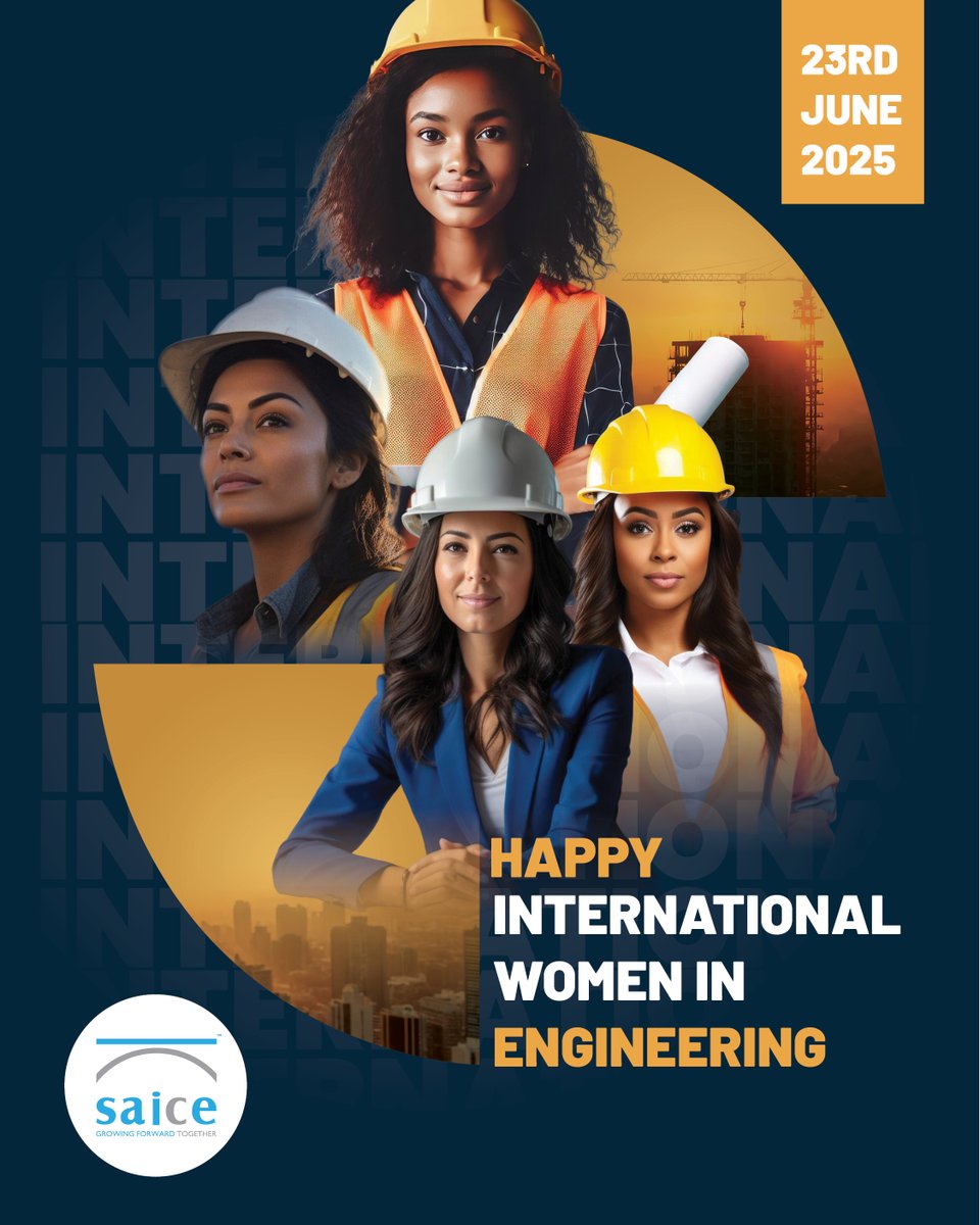 SAICE celebrates the women who are not only shaping the built environment but also inspiring a more inclusive, diverse, and forward-thinking profession.

To every woman engineer: we see you, we salute you, and we celebrate you.

#IWIED #EngineeringTheFuture #Inclusivity