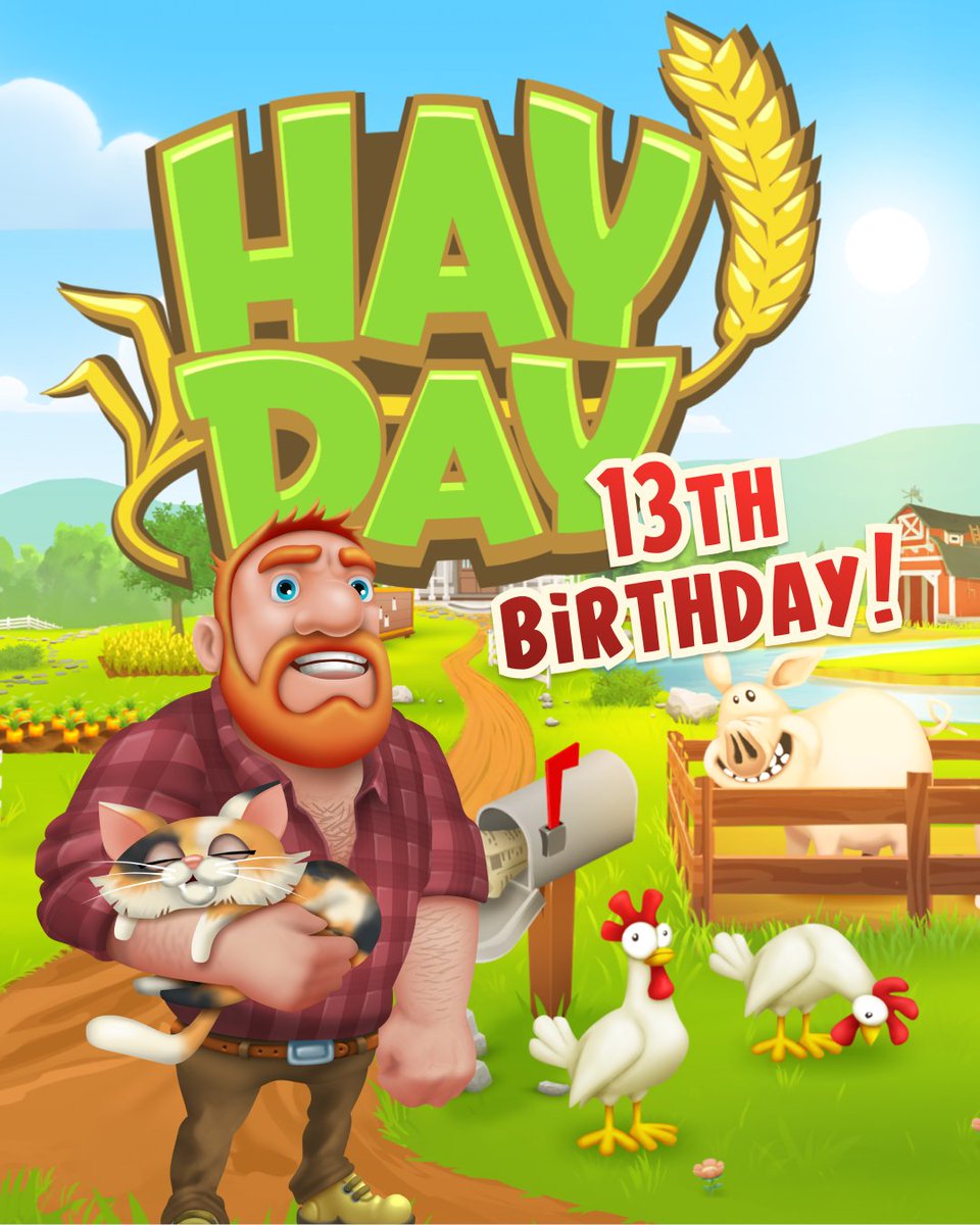 Our very first game just turned 13 – happy birthday, Hay Day!

Ever wondered who inspired Greg’s rugged looks? Don’t we all.

As the story goes, the artist who designed Greg actually used a fellow team member as a reference. Mystery solved. Let the celebrations begin!