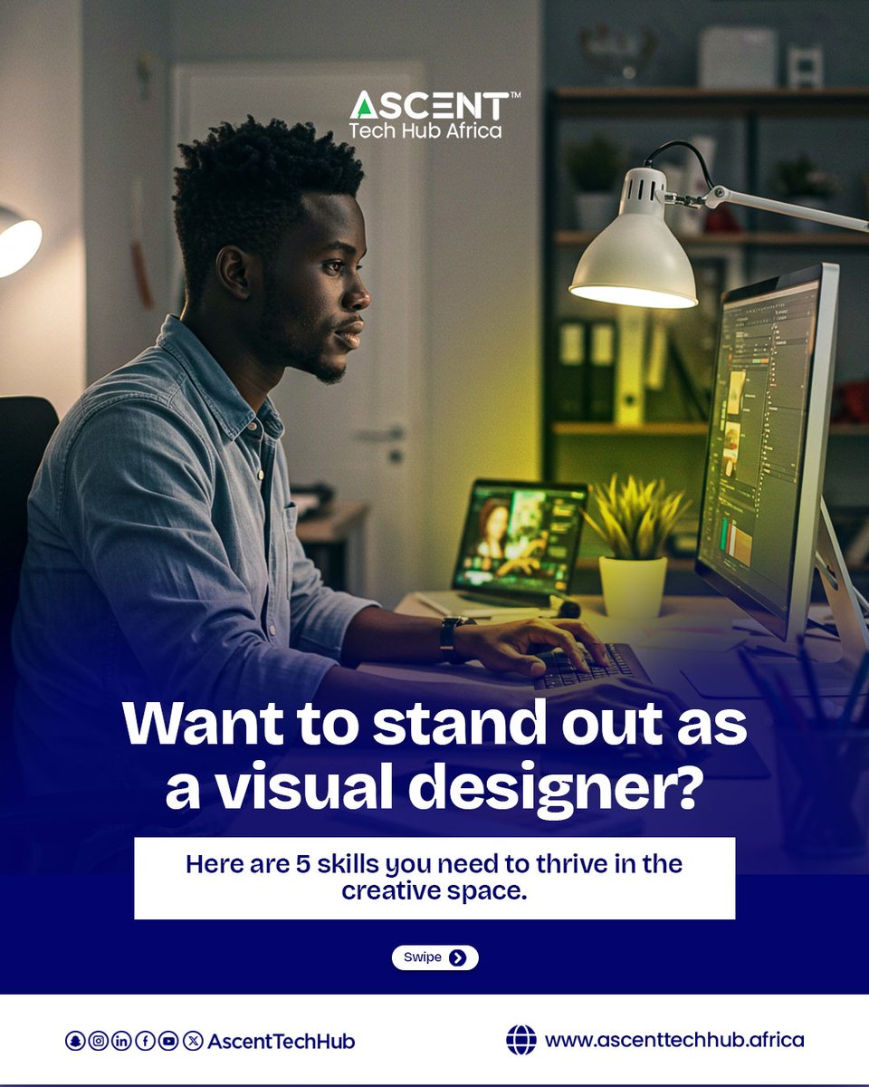 AscentTechHub's tweet image. Design isn’t just pretty, it’s purposeful.

5 Skills You Need to Thrive in the Creative Space.

Creativity alone isn’t enough.Master these,

Typography, Color, Layout, Storytelling, &amp;amp; Feedback

Ready to level up? Drop a comment 

#LearnDesign #UIUX #AscentTechHub #Ascent