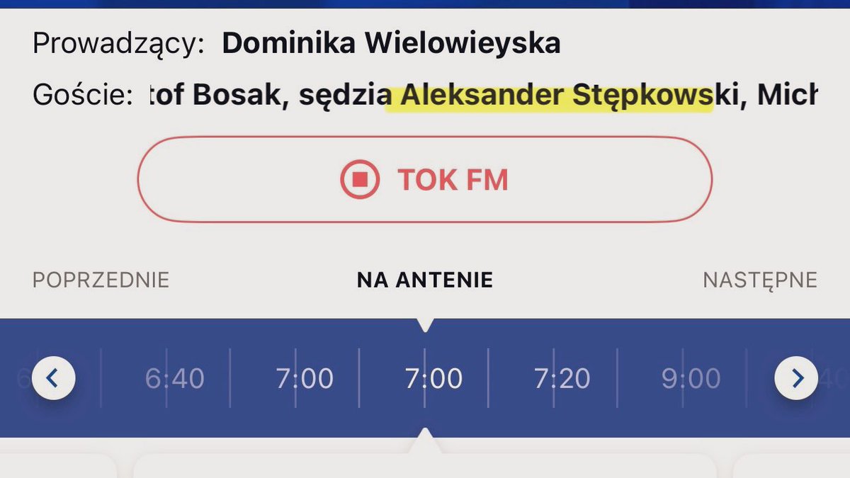 e-wrzosek #FBPE🇪🇺🇵🇱🏳️🌈#FundamentalRights (@e_wrzosek) on Twitter photo Aleksander Stępkowski - rzecznik SN neosędzia - domaga się w <a href="/Radio_TOK_FM/">Radio TOK FM</a> od <a href="/DWielowieyska/">Dominika Wielowieyska</a> podania sygnatur wyroków, z których ma wynikać, że Izba Kontroli Nadzwyczajnej i Spraw Publicznych Sądu Najwyższego nie jest sądem.
To tak na szybko, pierwsze z brzegu:
Sprawa DOLIŃSKA Aleksander Stępkowski - rzecznik SN neosędzia - domaga się w <a href="/Radio_TOK_FM/">Radio TOK FM</a> od <a href="/DWielowieyska/">Dominika Wielowieyska</a> podania sygnatur wyroków, z których ma wynikać, że Izba Kontroli Nadzwyczajnej i Spraw Publicznych Sądu Najwyższego nie jest sądem.
To tak na szybko, pierwsze z brzegu:
Sprawa DOLIŃSKA