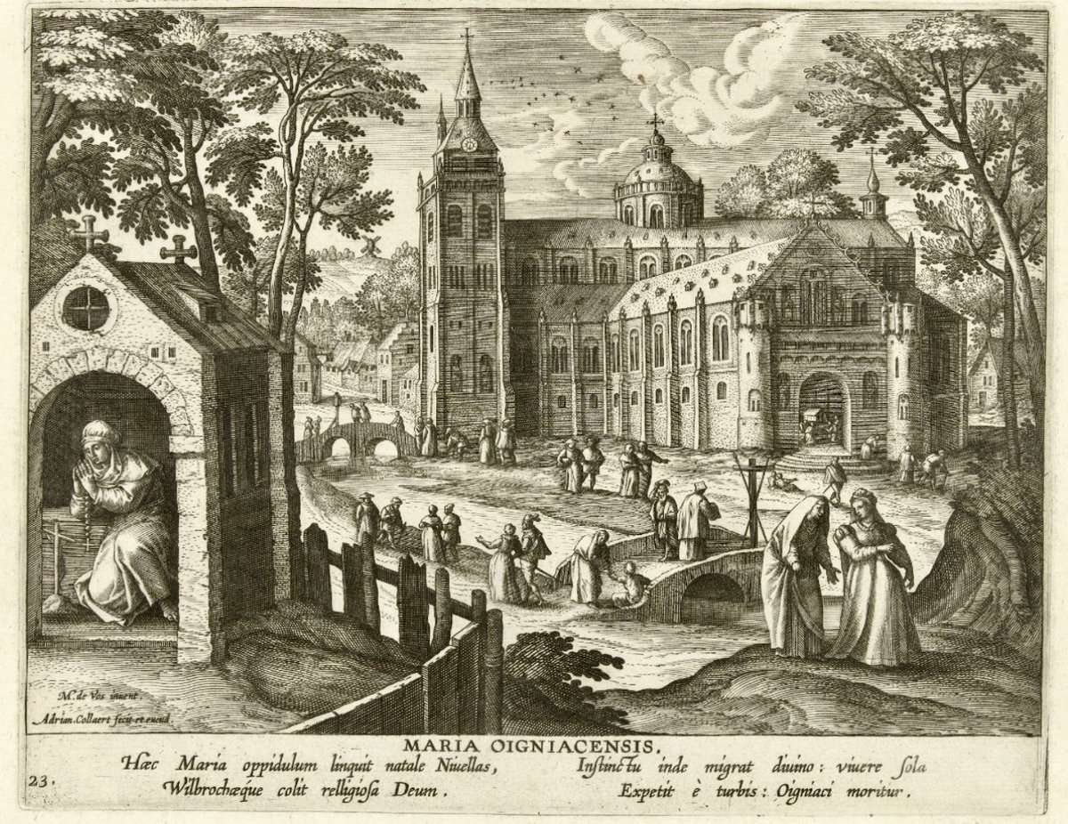 Maria van Oignies (1177-1213)
23 juni 💫
Mystica, een van de eerste begijnen, zij zonderde zich af nabij de priorij van Oignies en werd kluizenares 🙏
Al tijdens haar leven beschouwd als heilige 😇
Van heinde en ver kwam men haar bezoeken 💒
#devotieprenten ca. 1600 <a href="/rijksmuseum/">Rijksmuseum</a>