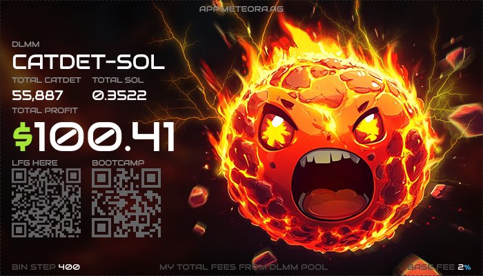 GMET🫡

Meteora DLMM dump for the new week.
Stop fading.
<a href="/met_lparmy/">LP Army</a> <a href="/MeteoraNaija/">MeteoraNG</a> 
#DLMM