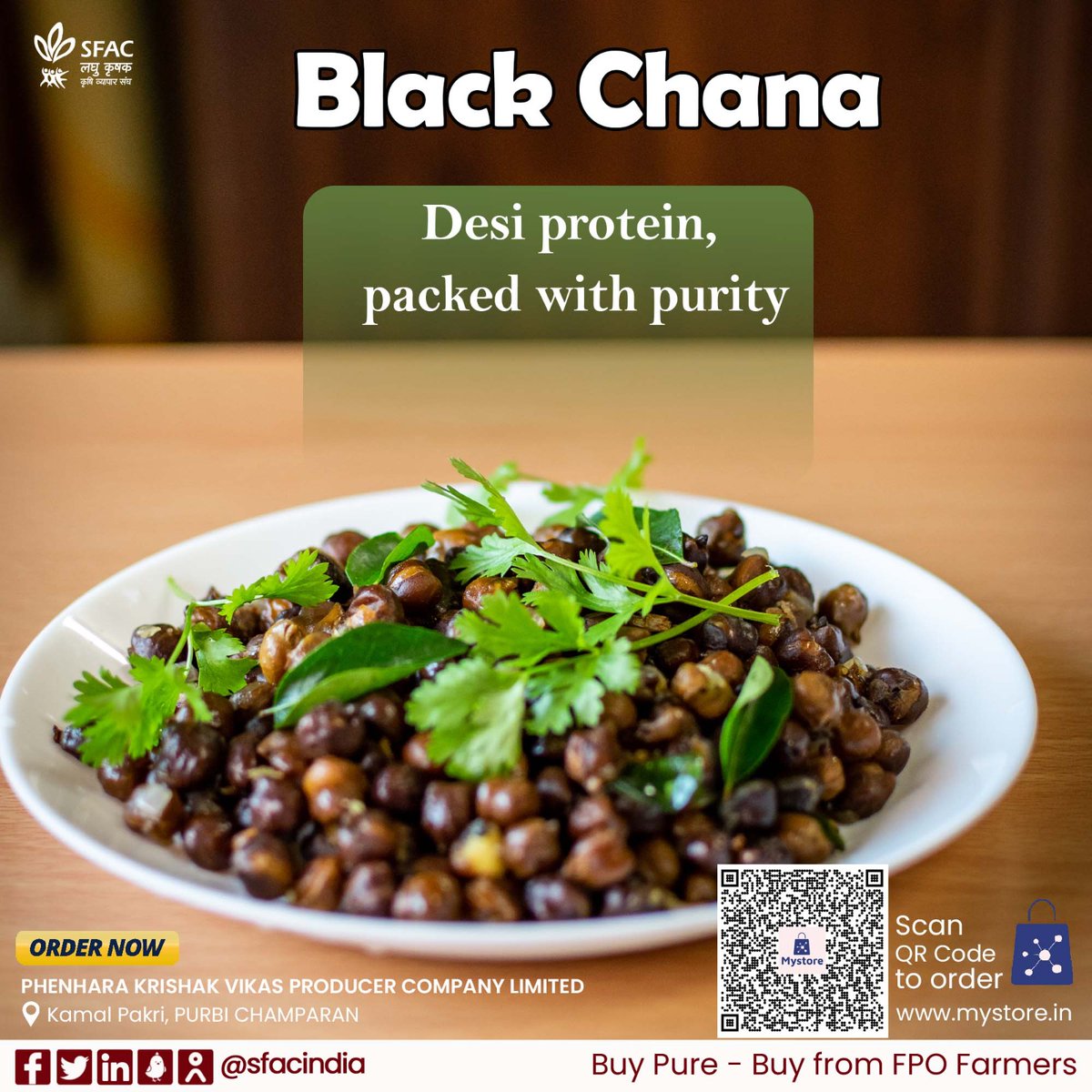 sfacindia's tweet image. A staple in traditional Indian kitchens—perfect for curries, salads or healthy snacking, black chana is a natural nourishing food.

Buy now👇
mystore.in/en/product/e9c…

😋 
@AgriGoI @MOFPI_GOI @ChouhanShivraj @mpbhagirathbjp @RNK_Thakur @ONDC_Official @PIB_India @mygovindia #Chana