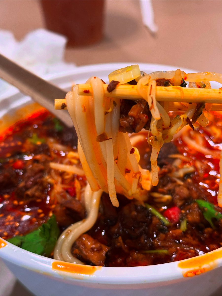 WinstonChim's tweet photo. SPICY! 🌶️ Noodles from Ajea in Yaohan, Richmond 👍 #spicy #noodles #ajea #yaohan #chengdu #foodie #vloggerlife https://t.co/tjb2Alvps0