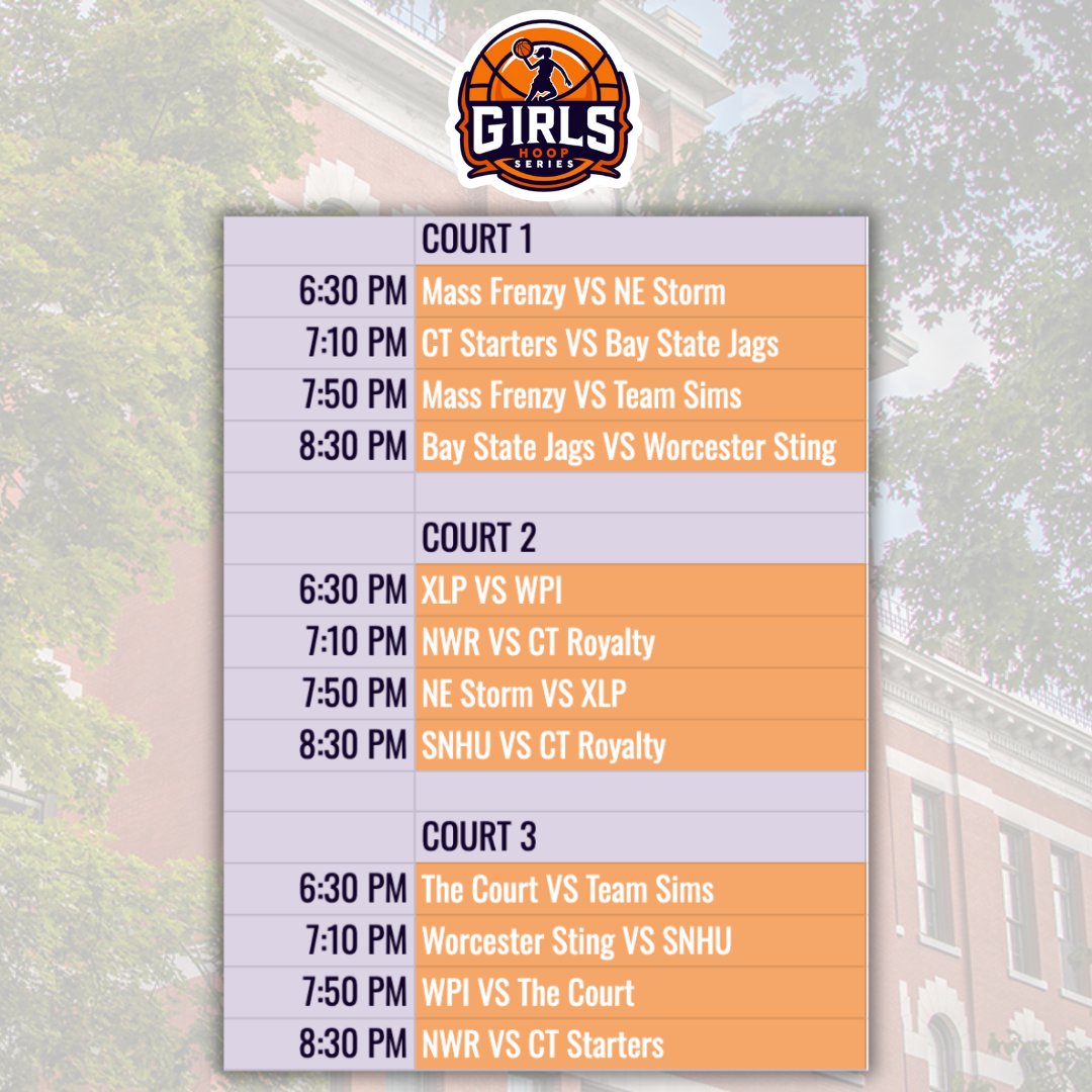 We’re excited to announce the schedule for this Tuesday's Elite 75 College Showcase!

Looking forward to an incredible night of hoops and learning! 🔥