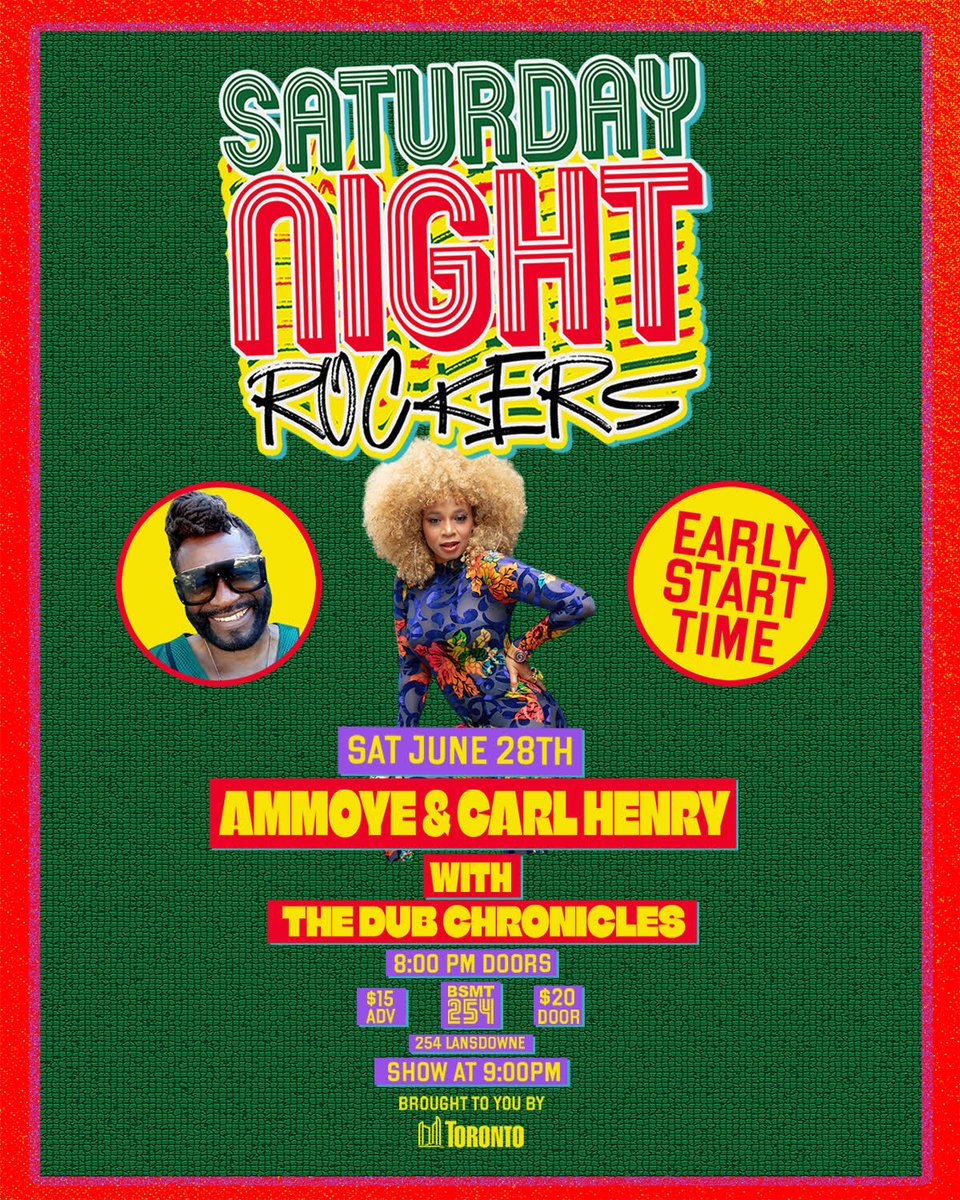 torontoreggae's tweet photo. Brand new event posters just added to website!
https://t.co/oS9fqJtckW
@AmmoyesMusic #BSMT254 @dub_chronicles
#reggae #toronto #yyzmusic #yyzevents https://t.co/osZIqu76wW