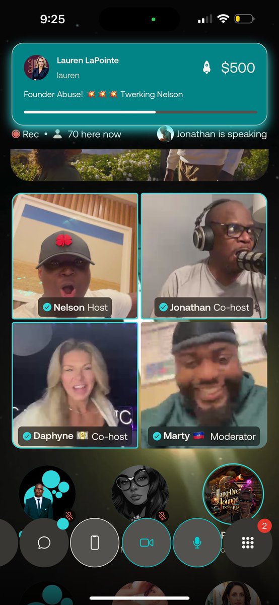 First room/space I’ve hosted in a while &amp; I’m up $3500+ in rockets tonight!

Can’t make this up! I love this platform we’ve built … CREATORS!!!! Get on Chatter and thank me later!