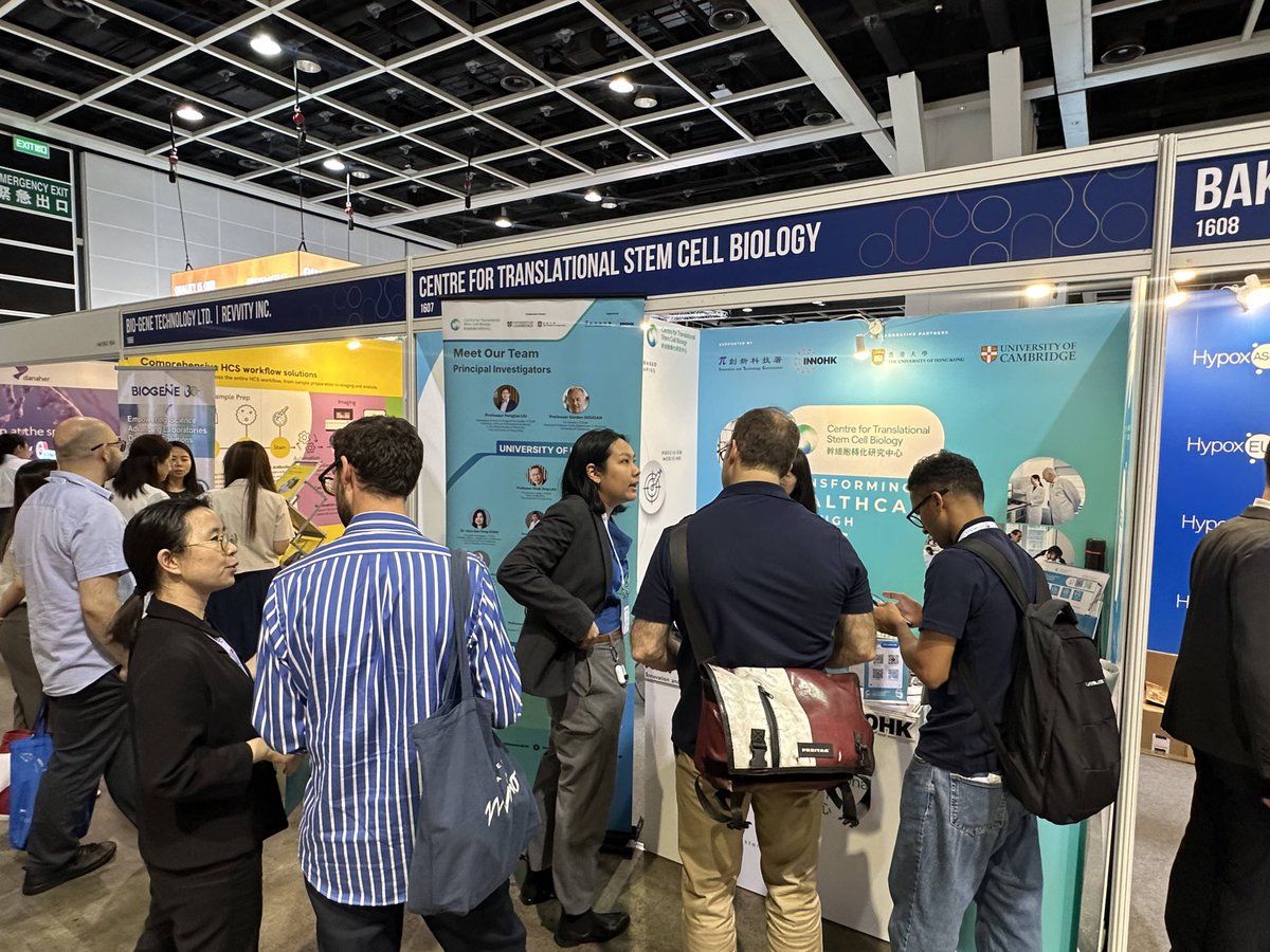 CTSCB_HK's tweet photo. Thrilled to showcase @CTSCB_HK 's latest stem cell discoveries at #ISSCR2025 in HK! Prof. Pengtao Liu highlighted human EPSCs’ unique potential in immunology & antiviral studies. Grateful for global connections & HK’s vibrant innovation ecosystem! 🌏
#CTSCB #EPSC #InnovationInHK https://t.co/uHUdQgBQtN