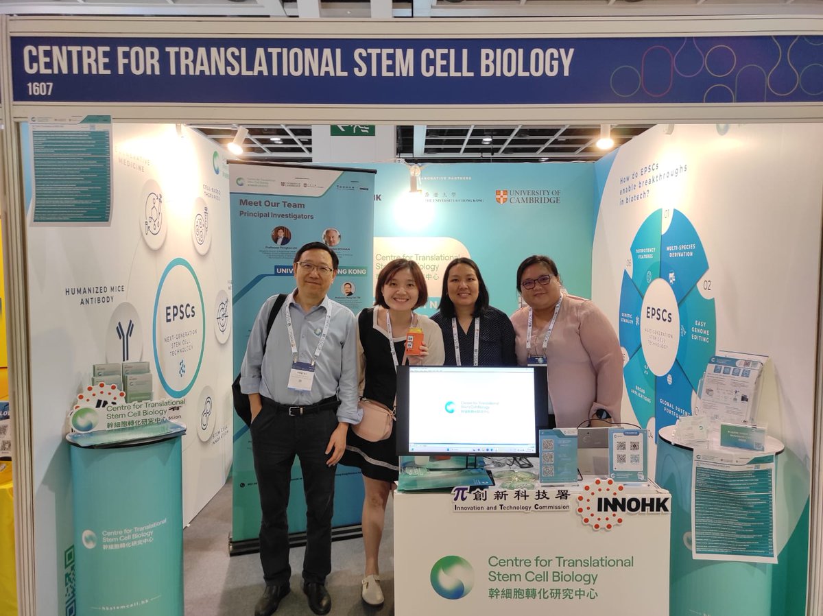 CTSCB_HK's tweet photo. Thrilled to showcase @CTSCB_HK 's latest stem cell discoveries at #ISSCR2025 in HK! Prof. Pengtao Liu highlighted human EPSCs’ unique potential in immunology & antiviral studies. Grateful for global connections & HK’s vibrant innovation ecosystem! 🌏
#CTSCB #EPSC #InnovationInHK https://t.co/uHUdQgBQtN