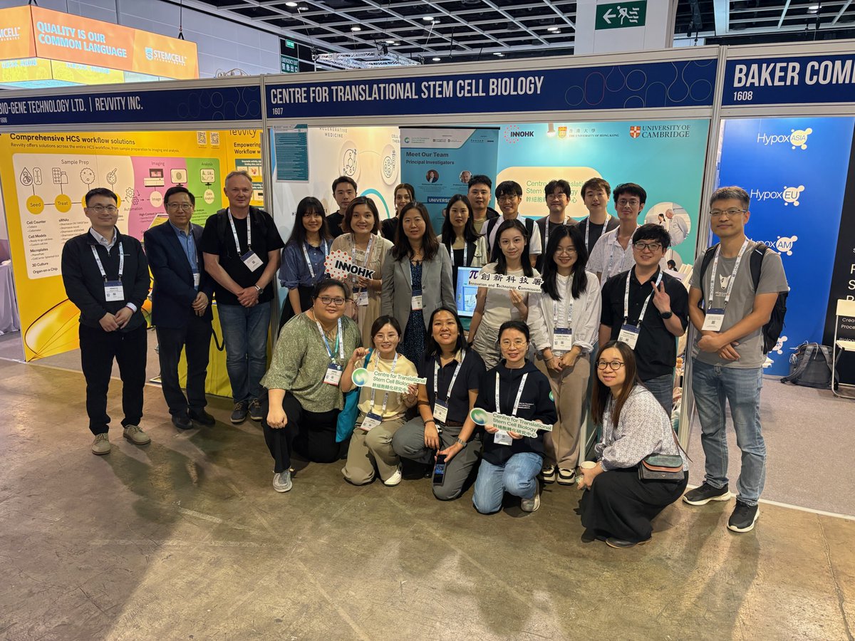 CTSCB_HK's tweet photo. Thrilled to showcase @CTSCB_HK 's latest stem cell discoveries at #ISSCR2025 in HK! Prof. Pengtao Liu highlighted human EPSCs’ unique potential in immunology & antiviral studies. Grateful for global connections & HK’s vibrant innovation ecosystem! 🌏
#CTSCB #EPSC #InnovationInHK https://t.co/uHUdQgBQtN