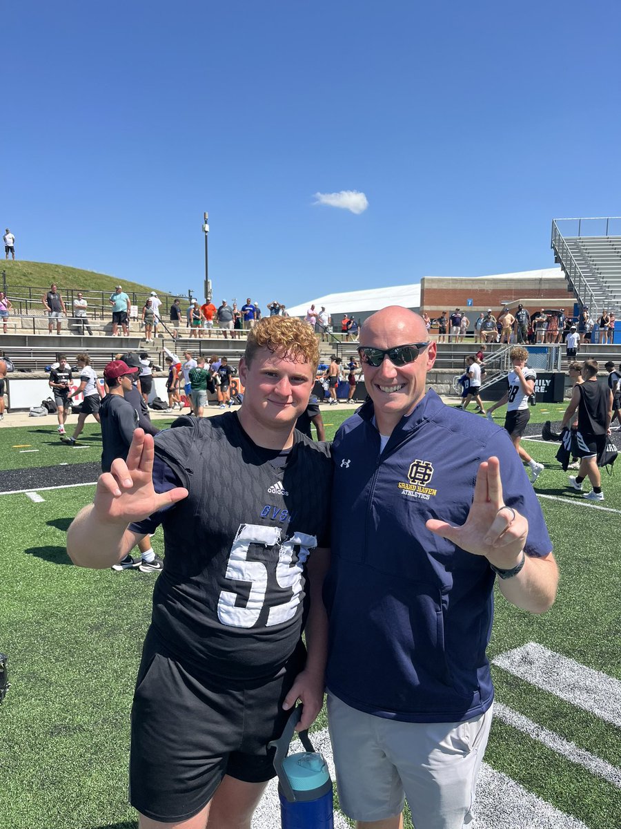 After competing in the <a href="/gvsulakers/">GVSU Lakers</a> Prospect Camp today, I’m thankful to receive an official offer from <a href="/gvsufootball/">GVSU Football</a> 

<a href="/CoachWooster/">Scott Wooster</a> <a href="/CoachLouisGVSU/">Jim Louis</a> <a href="/bradbezGVSU/">Brad Bez</a> <a href="/coachbieds/">Andrew Biedenbender</a> <a href="/alex_pallone/">Alex Pallone</a> <a href="/AllenTrieu/">Allen Trieu</a> <a href="/GHBucsFootball/">Grand Haven Bucs Football</a> <a href="/GH_Athletics/">Grand Haven Athletics</a> 

Thank you!