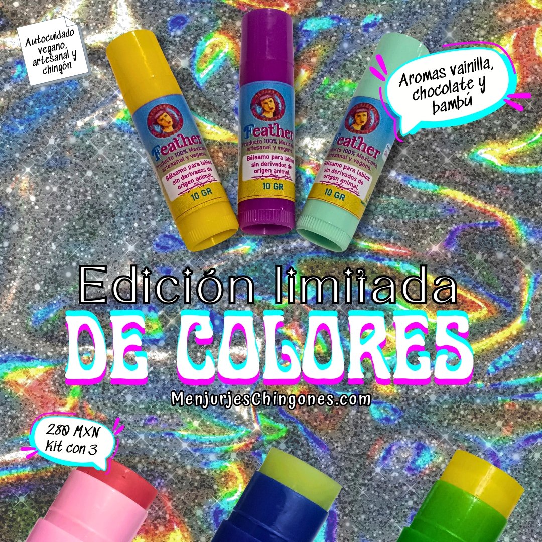Bálsamo para labios a base de manteca de cacao y extractos de plantas, no pintan.

Tubo rosa/morado: Aroma vainilla
Tubo verde/amarillo: Aroma chocolate
Tubo menta/azul marino: Aroma bambú

#lipbalm #arcoiris #labial #apv <a href="/aracelideanda/">Araceli De Anda</a>
