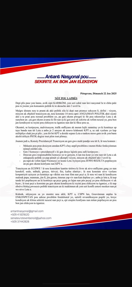 Sénateur Steven Benoit tweet media