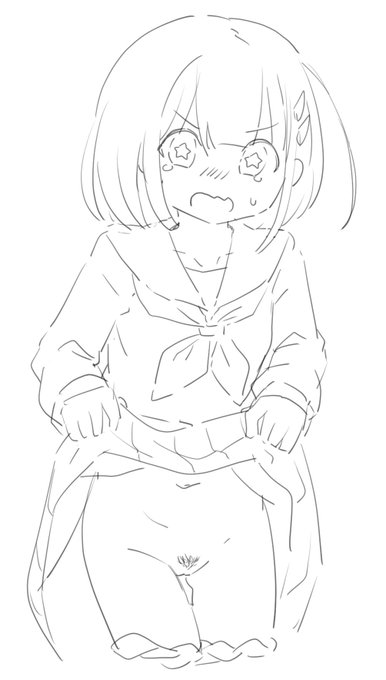 フォルダの底から出てきた中おくらちゃんのノーパンたくし上げ 