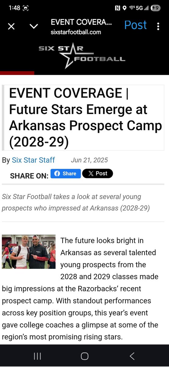 RealQwik1's tweet image. Successful business trip 🏈
@RazorbackFB @OtisKirk23 @Hogville @sixstarfootball @DannyWest247 @RonnieFouch @CoachSamPittman @ArRecruitingGuy @Coach_P_A_T @mikehuntley63  @PGregorian @JReyes_NP @ZReyes_PRZ @JordanJ_