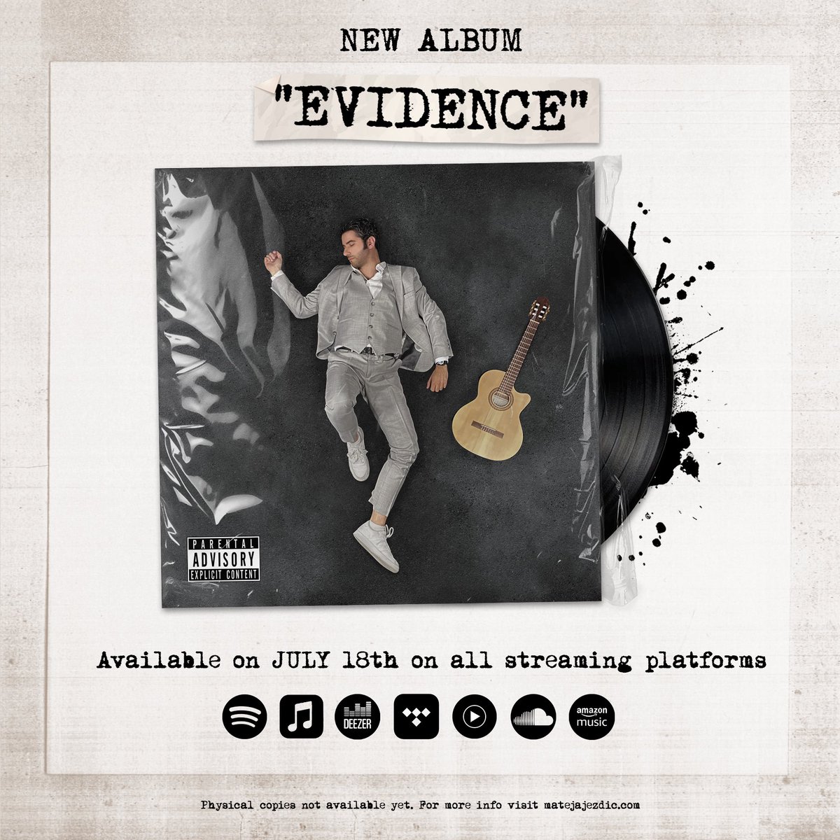 MatejaJezdic's tweet image. My new album EVIDENCE will grace your ears on JULY 18th! #matejajezdic #evidence #newalbum