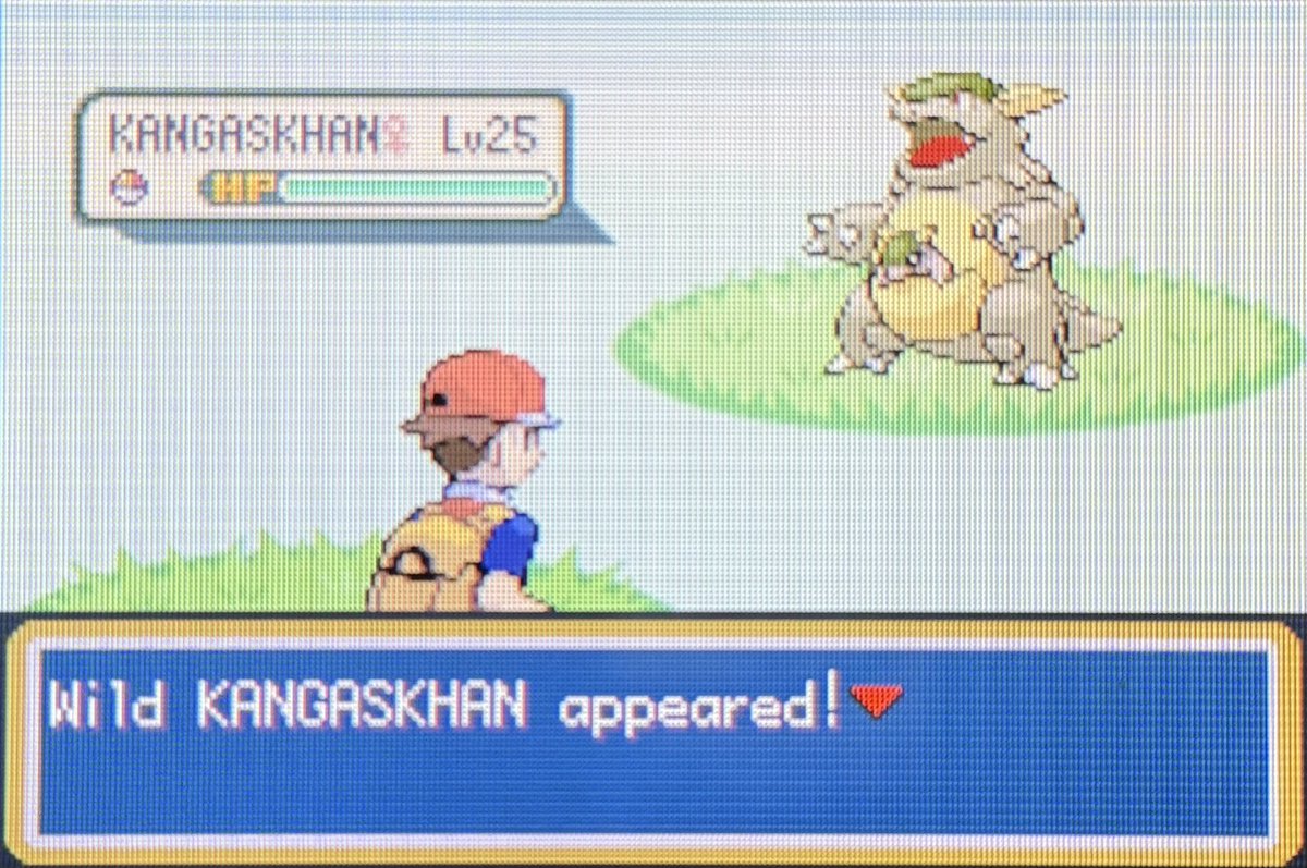 voniawest's tweet photo. I can’t believe it, my second shiny of #SafariWeek2025 is 8% KANGASKHAN! Found on only phase 5 of the repel trick after 4,418 REs! 

Sadly fled first bait (see blurry photo), but I’m ecstatic to see a shiny Kanto rare on my game at all. Hoping to reclaim her someday! https://t.co/Oleksl9lal