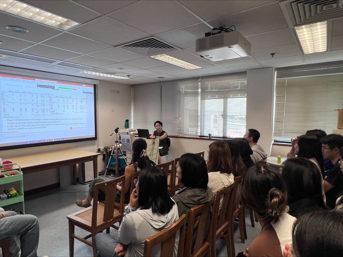 [Spill-over Effect of the COVID-19 Pandemic on Population with Diabetes or Hypertension] With longitudinal data from Hong Kong public sectors before and after COVID-19 pandemic, Miss Zhuoran Hu (<a href="/huzhr6688/">huzhr</a>), one of the PhD candidates from the Department of Family Medicine and