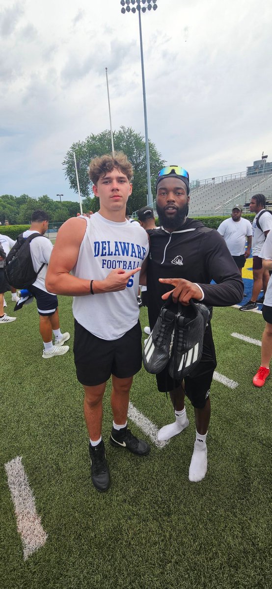 Landon Waller (@landonwaller09) on Twitter photo Blessed to compete at the University of delaware and meet some of the coaches as well as the players. <a href="/CoachHawk_k9/">Kyre Hawkins</a> <a href="/CoachMalvestuto/">Coach Vinnie Malvestuto</a> Blessed to compete at the University of delaware and meet some of the coaches as well as the players. <a href="/CoachHawk_k9/">Kyre Hawkins</a> <a href="/CoachMalvestuto/">Coach Vinnie Malvestuto</a>