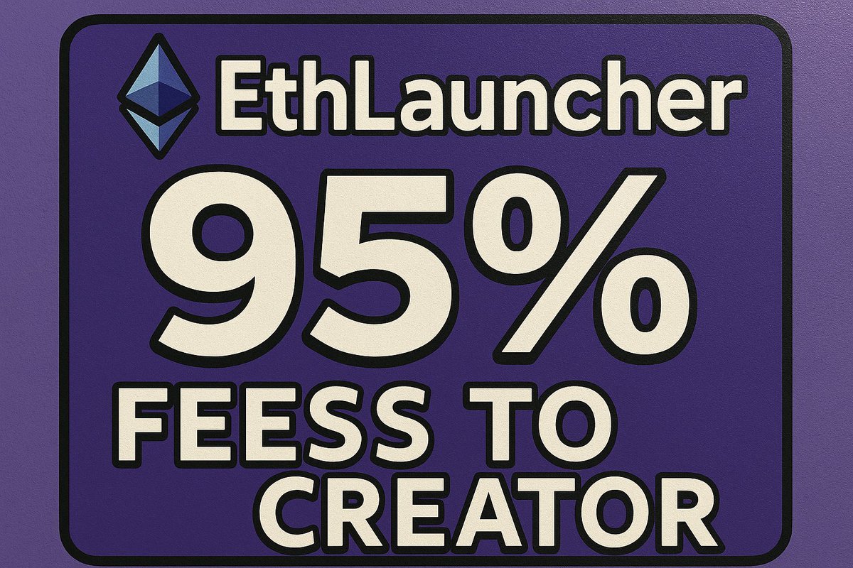 EthLauncher_com's tweet image. DMs are now open to everyone.
Happy to connect — especially if you’re thinking about launching a token.