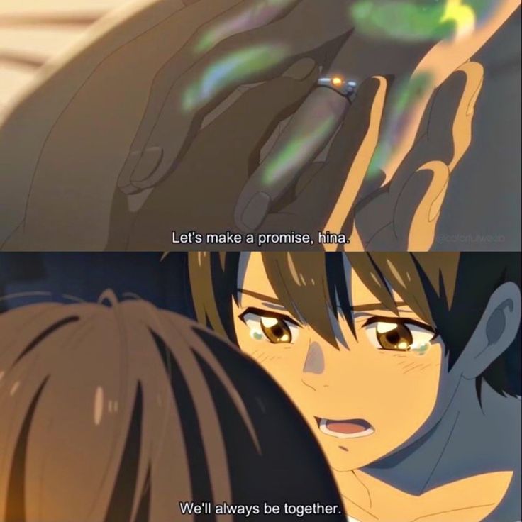 “Siempre estaremos juntos.”

– ❤️‍🩹
#TenkiNoKo #天気の子